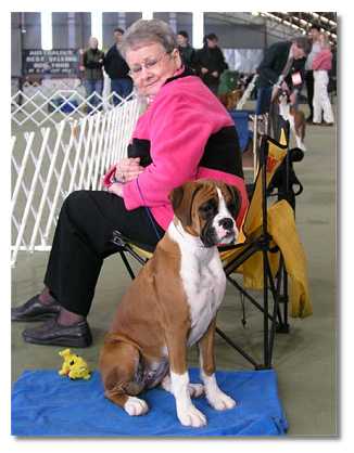 Our new hopeful Charlie, with Aunty Val